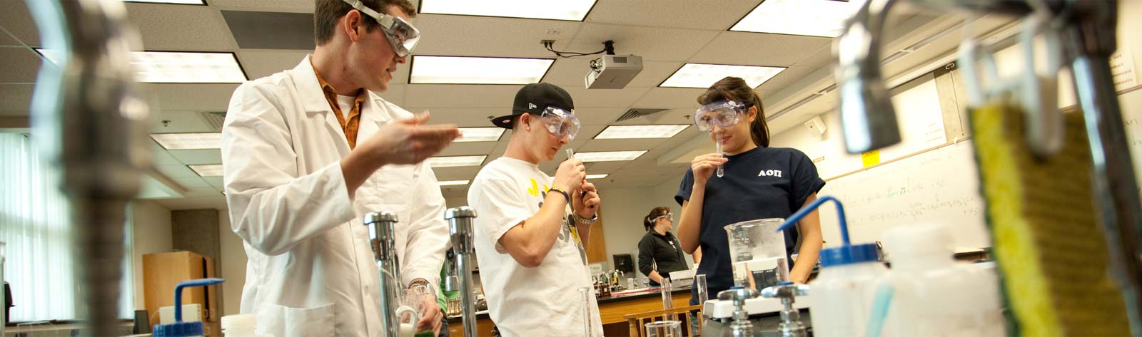 Students doing science
