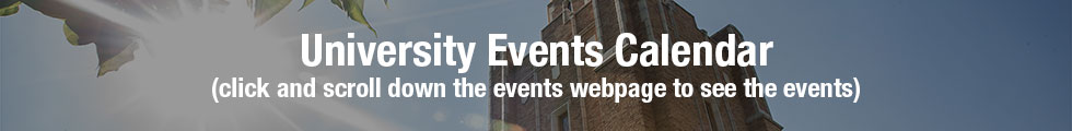 link to university calendar of events
