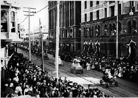 Autos In a 1901 Denver Parade