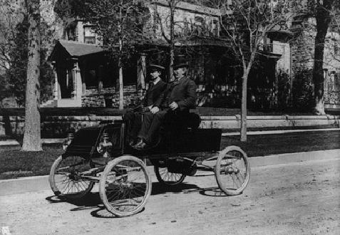 One Of Denver's First Automobiles