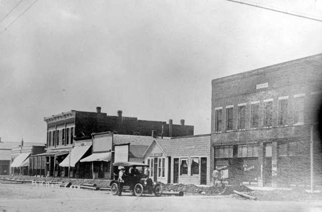 Main Street In Akron, Colorado (1912)