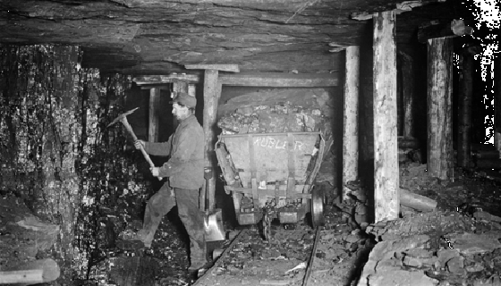 Coal Miner In Kubler Coal Mine