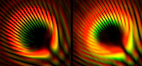 UNC Physics vortex rainbow interference