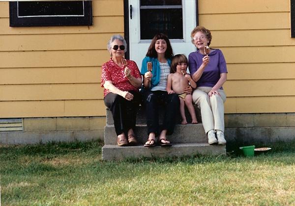 1987: Essie, Sally, Malcolm, and Muriel; White Earth Res., Naytahwaush, MN
