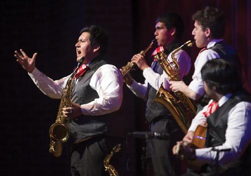 Garibaldi Saxophone Quartet performs. Photo by Barry LaPoint