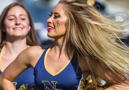In spite of the mid-October date, Colorado’s sometimes-fickle weather was sunny and warm — and UNC’s Sugar Bears dance team had their day in the sun.