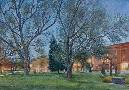 Campus series, 2016, oil on canvas
