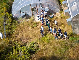 Aerial view of Permaculture