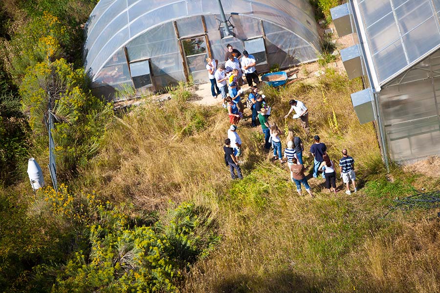 Aerial view of Permaculture
