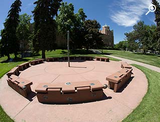 Aerial view of Stonehinge