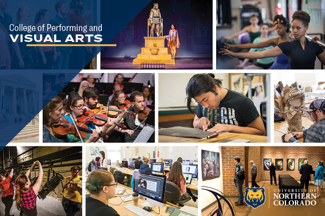 Colllege of Performing and Visual Arts Brochure Cover