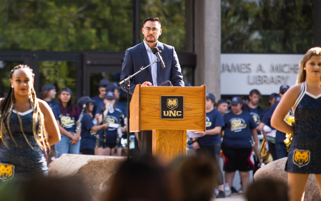 Chris Garcia at Fall 2019 Presidents Welcome