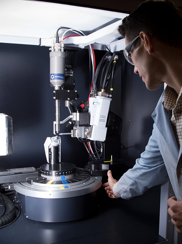 chemistry student in lab