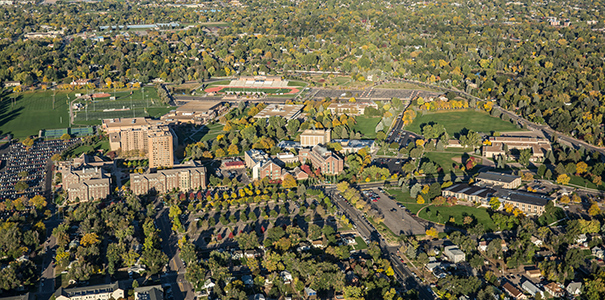 Aerial of campus