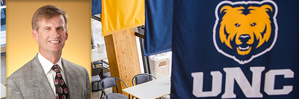 Mark Anderson and UNC flags