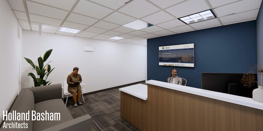 A rendering of the Center for Student Well-being