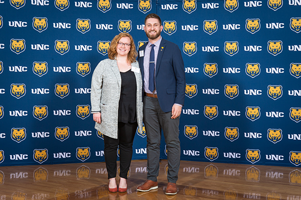 Classified Staff Council Chair Lindsay Snyder, Professional Administrative Staff Council Chair Bryson Kelly