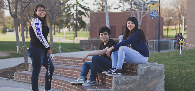 UNC students on campus