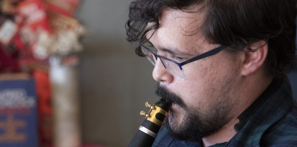 The Bear Lake Woodwind Ensemble performing at the Midnight Oil Bookstore in Downtown Greeley.