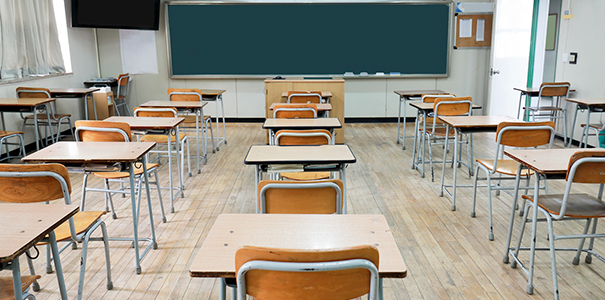 Empty classroom