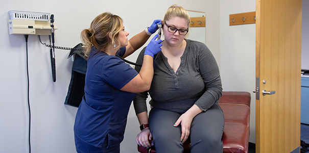 examination room at UNC Student Health Center