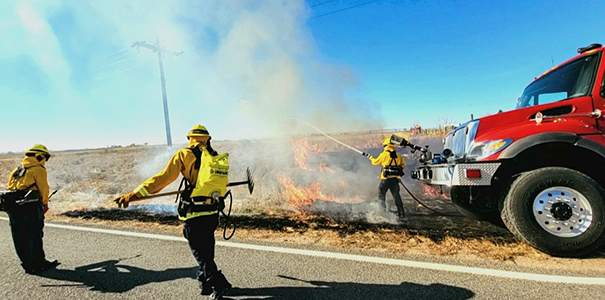 Fire training at Galeton Fire and Protection District