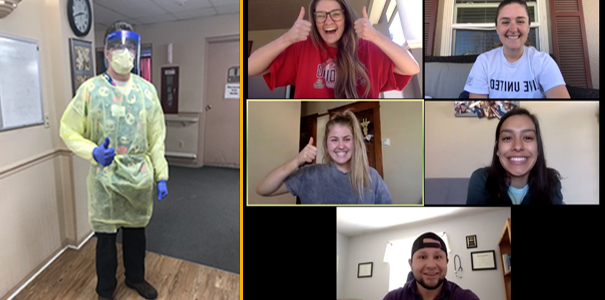 UNC students working in health care