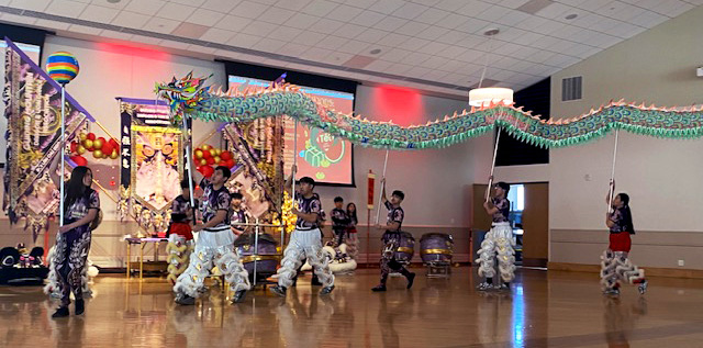 A dragon dance