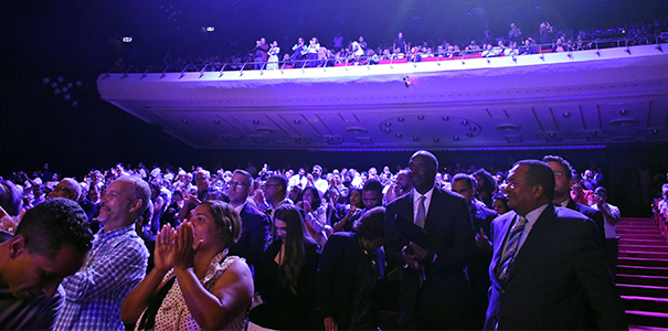 audience at the Dominican Republic National Theatre