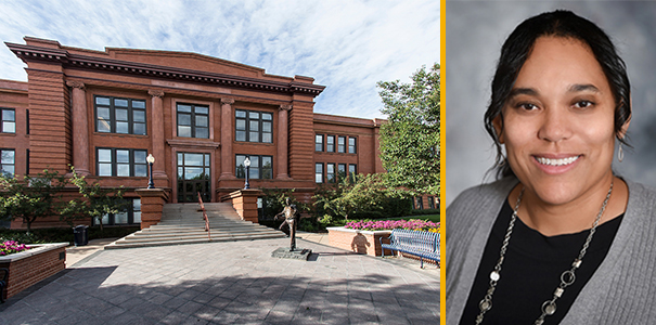 MCB building and photo of new dean
