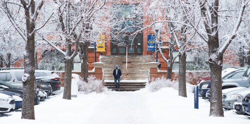 Snow in fall 2019 semester.