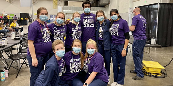 UNC nursing students