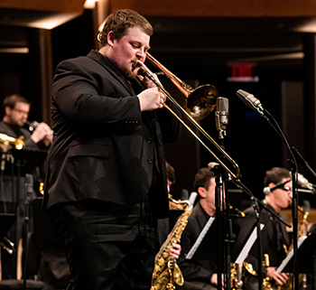 UNC band competing at Jack Rubin jazz competition in New York