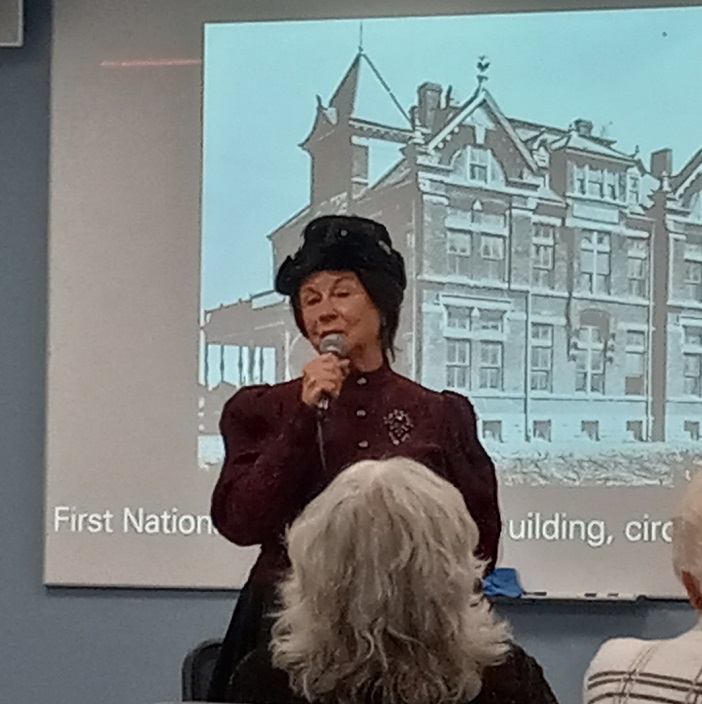 Historical reenactment of Frances Wisebart Jacobs