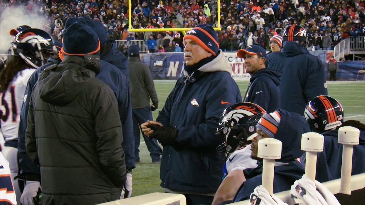 On the field photo of a Denver Broncos game.