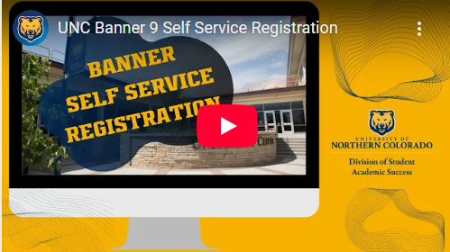 screen shot for class registration video.