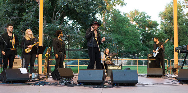 The Burroughs performing at Concert Under the Stars in 2023.