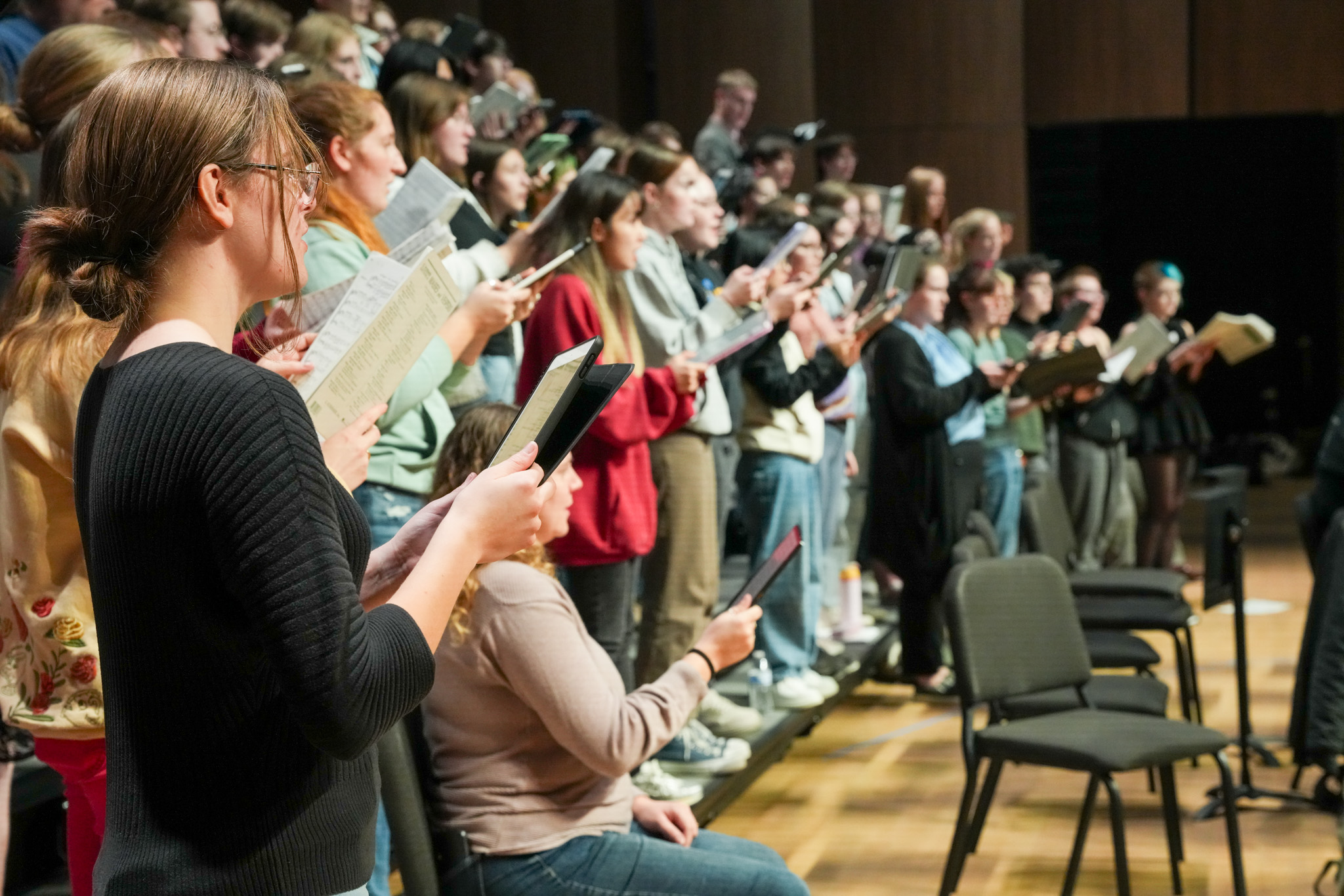 UNC Choirs rehearsing Fall 2024.