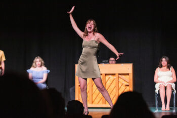 Musical Theatre Practicum 2025, student performing.