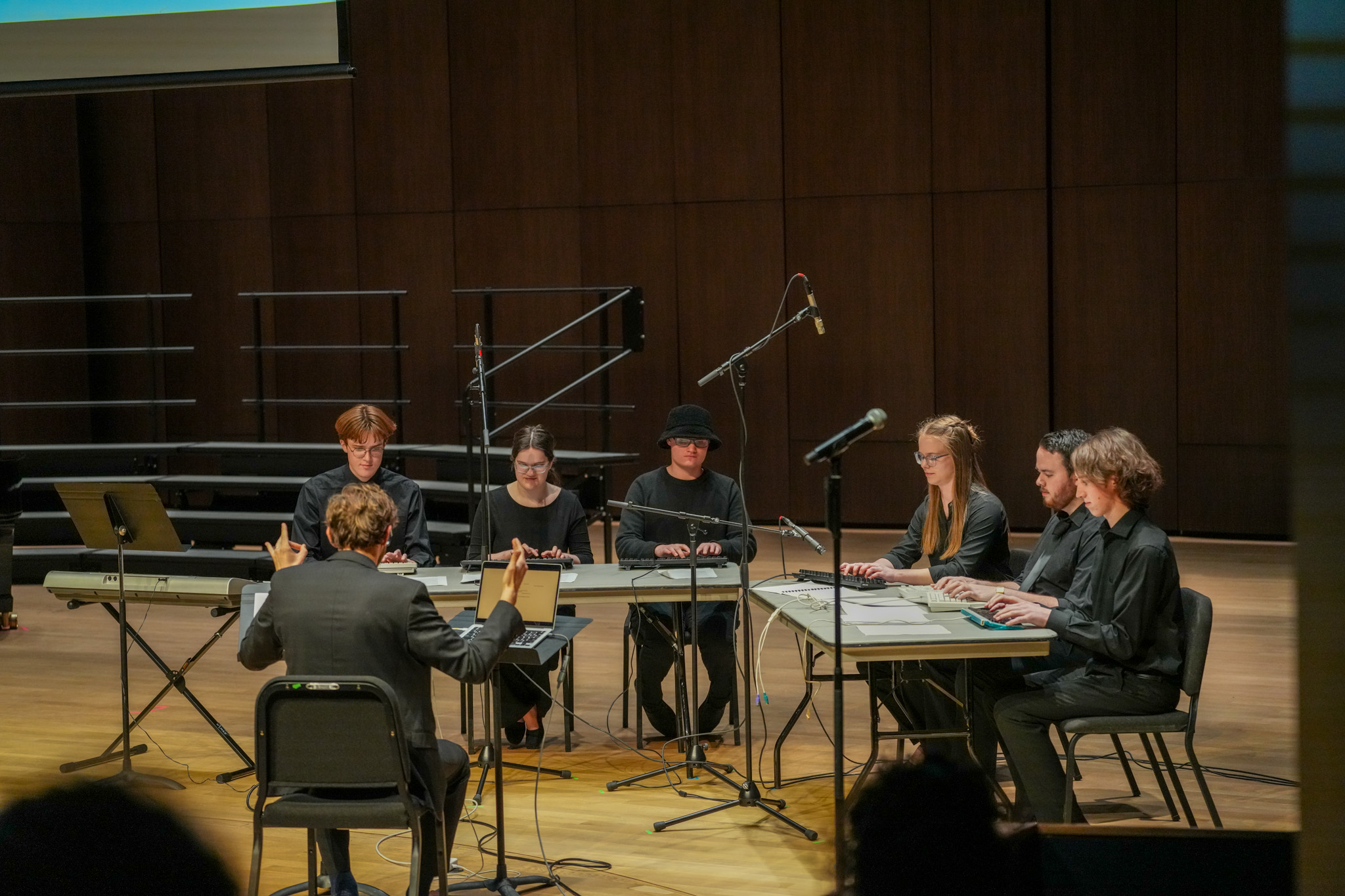 UNCommon Ensemble performing in Open Space 2025.