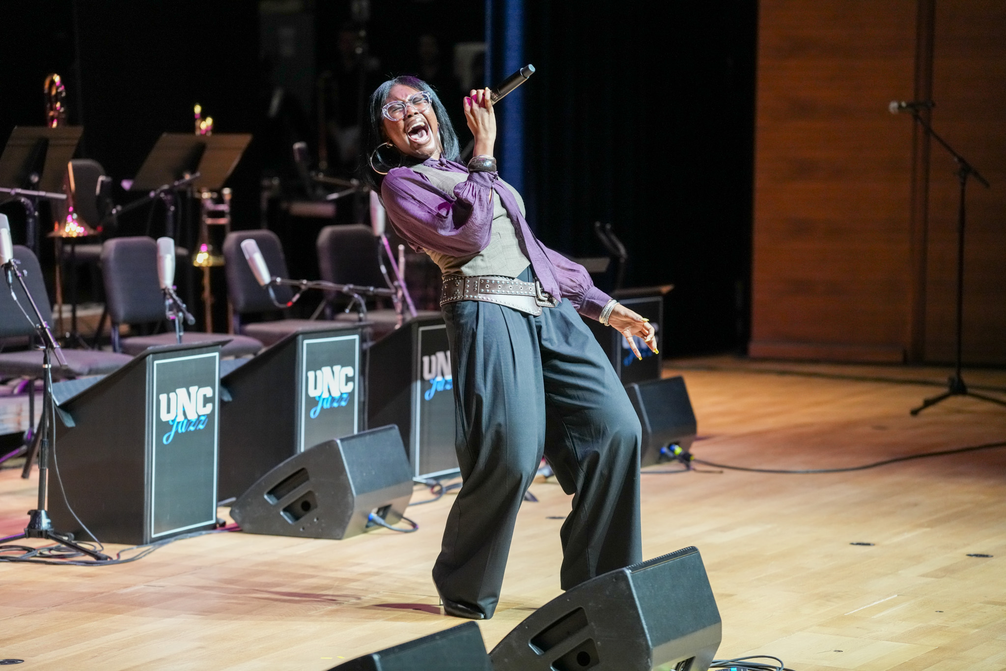 UNC Jazz Fest 2025, Guest Artist Performing Vocal Jazz.