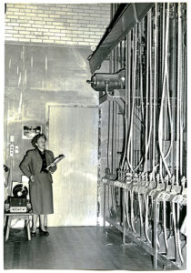 Photo of Helen Langworthy in Frasier Hall.