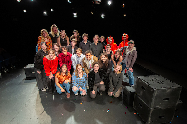 Group photo of students in the Theatre One Acts from Spring 2025.