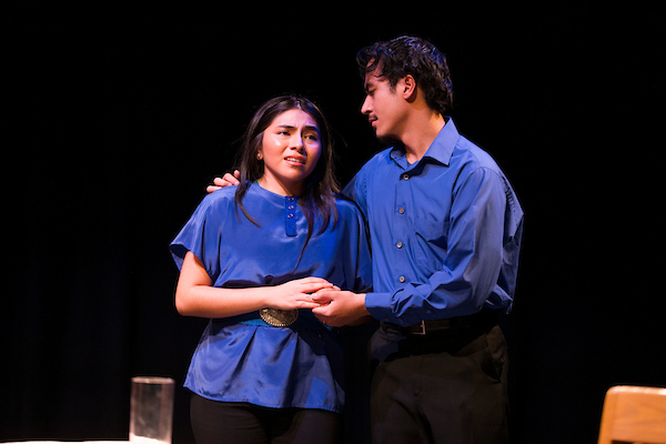 Students performing in Theatre One Acts in Spring 2025.