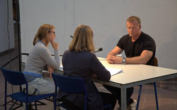 Police Questioning Deaf Male