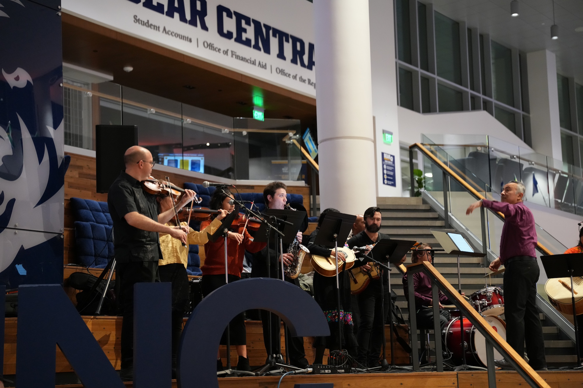 Small Ensemble, Latin Beat, performing.