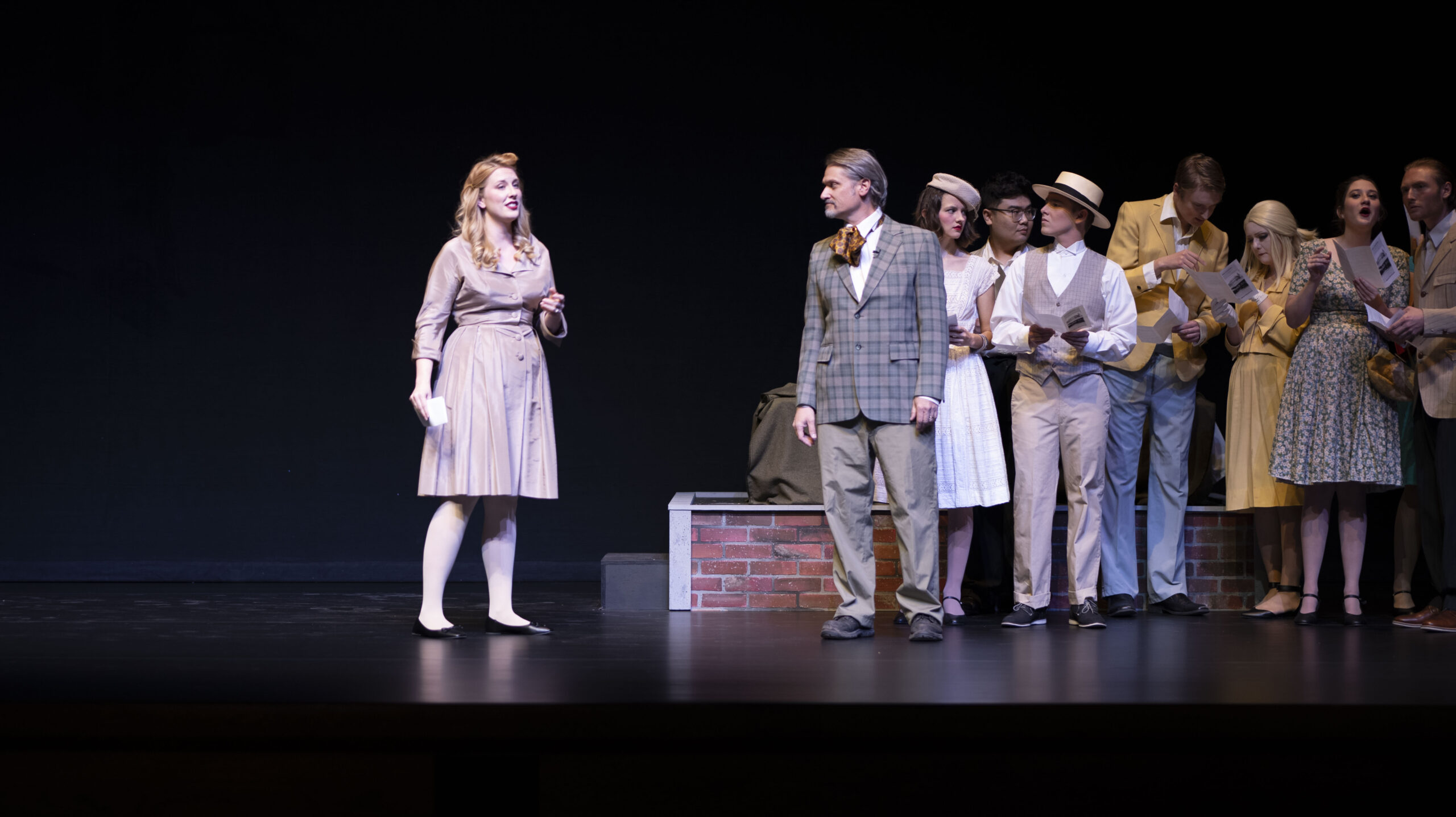 Students performing in Cabildo in 2023 for opera theatre.