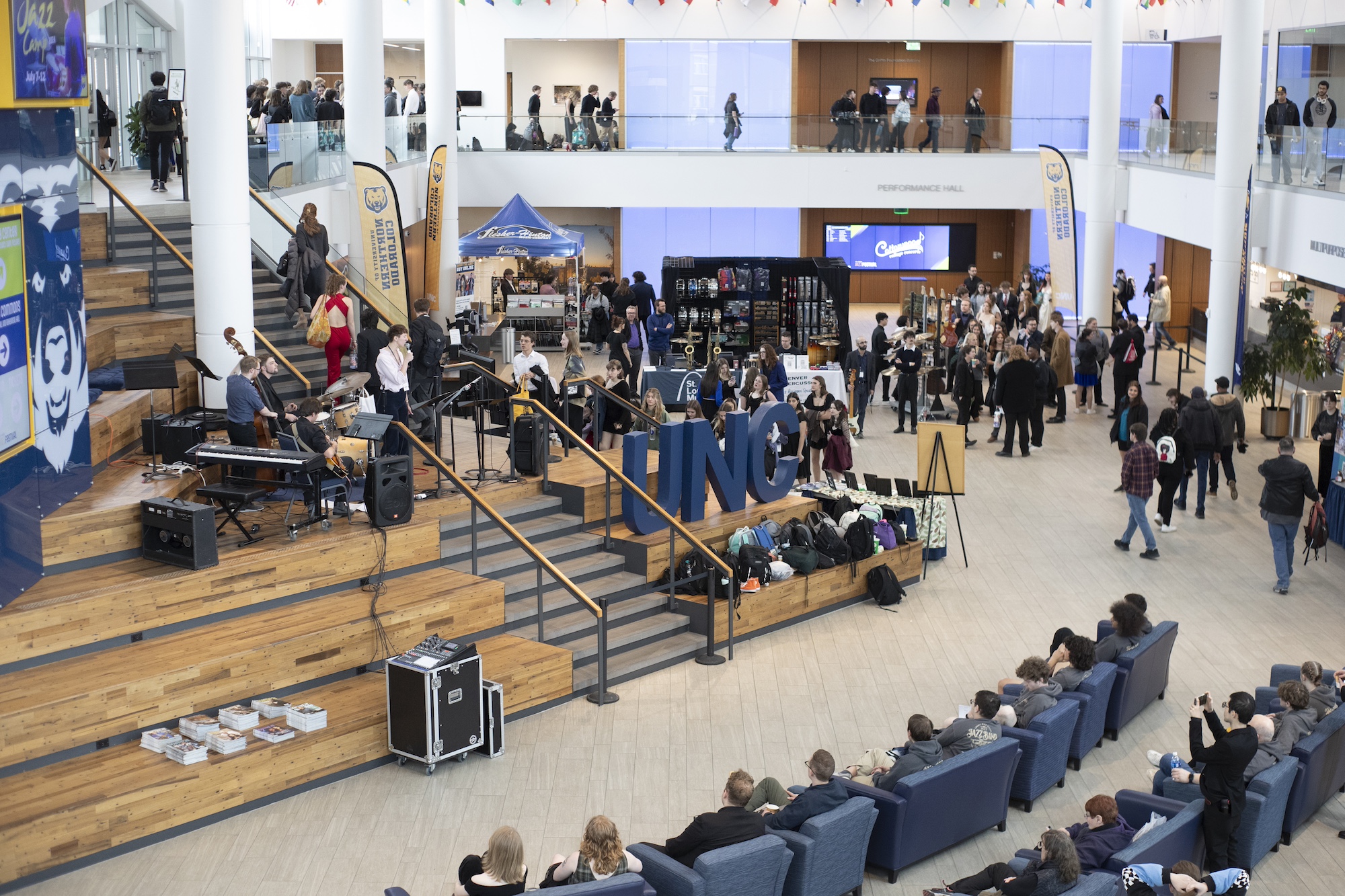 Jazz fest 2024 in Campus Commons.