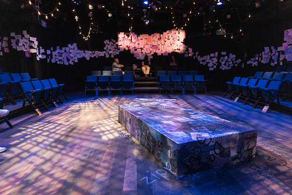 Little Theatre of the Rockies 2024 summer show, Every Brilliant Thing, set and stage.