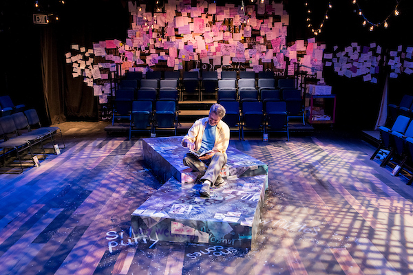 Little Theatre of the Rockies 2024 summer show, Every Brilliant Thing, John Jankow acting.